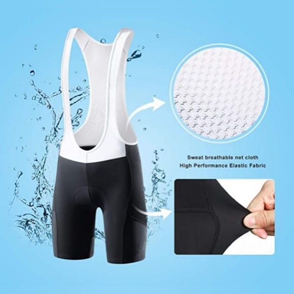 Santic Cycling 2XL Bib Shorts 4D Padded Breathable Bicycle Mountain Road Bibs - Picture 3 of 7